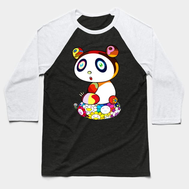 TAKASHI MURAKAMI HAPPY BEAR Baseball T-Shirt by lacosink